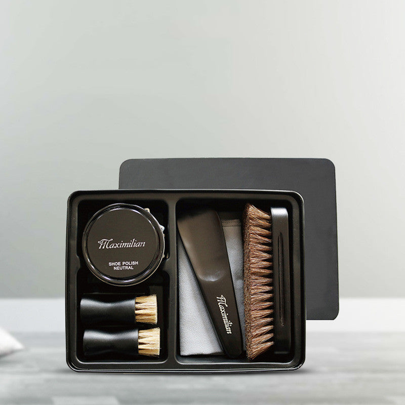 ShoeShineLux™ | Leather Shoe Brush Household Set