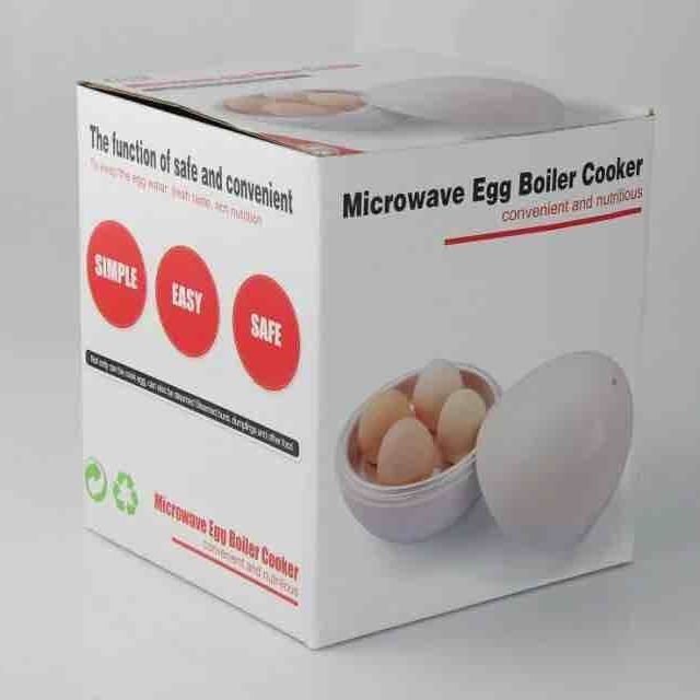 Capacity For 4 Eggs Microwave Egg Steamer Boiler Cooker