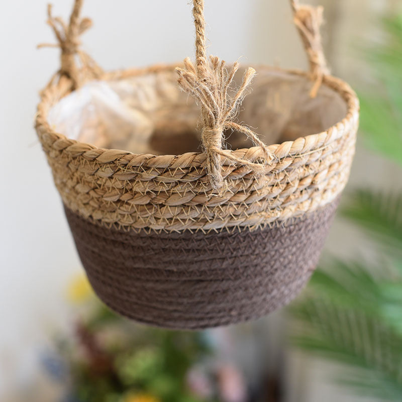 BloomWeave™ | Hanging Woven Flower Pots Baskets
