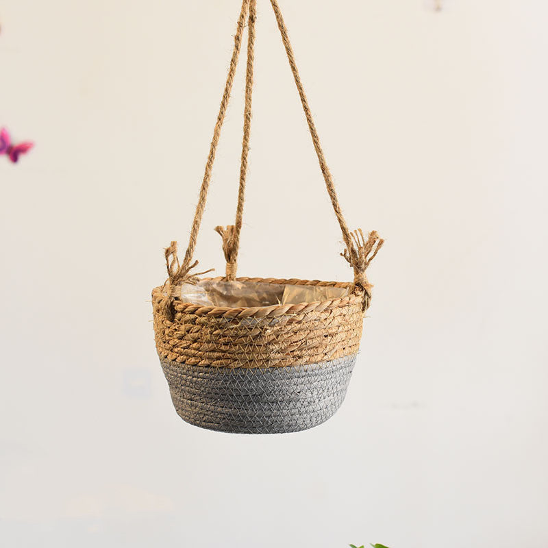 BloomWeave™ | Hanging Woven Flower Pots Baskets
