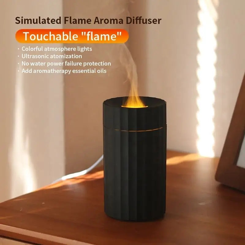 FlameGlow™ | Air Humidifier with Essential Oil Diffuser