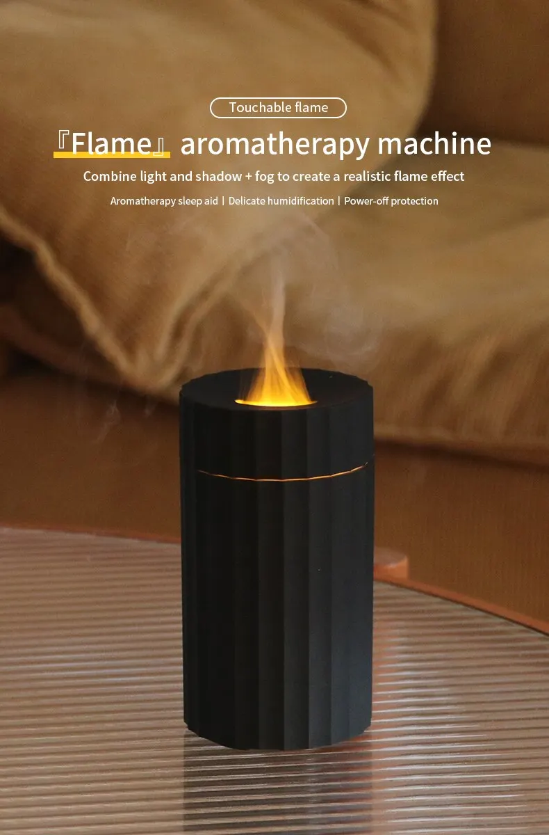 FlameGlow™ | Air Humidifier with Essential Oil Diffuser