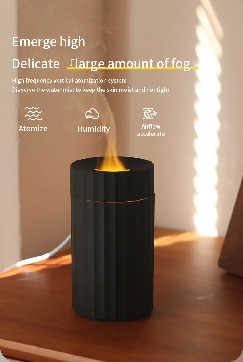 FlameGlow™ | Air Humidifier with Essential Oil Diffuser