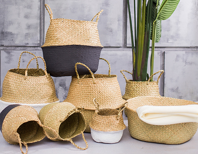 SeaWeave™ | Storage Laundry Seagrass Baskets