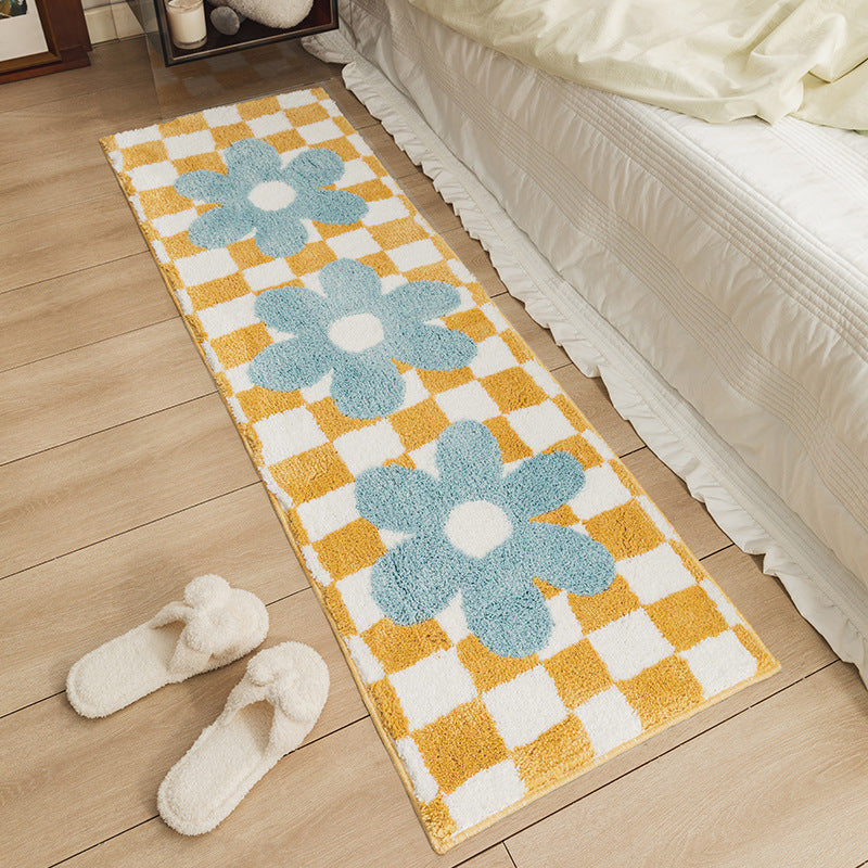 FloralCheck™ | Cloakroom Checkerboard Floor Mat