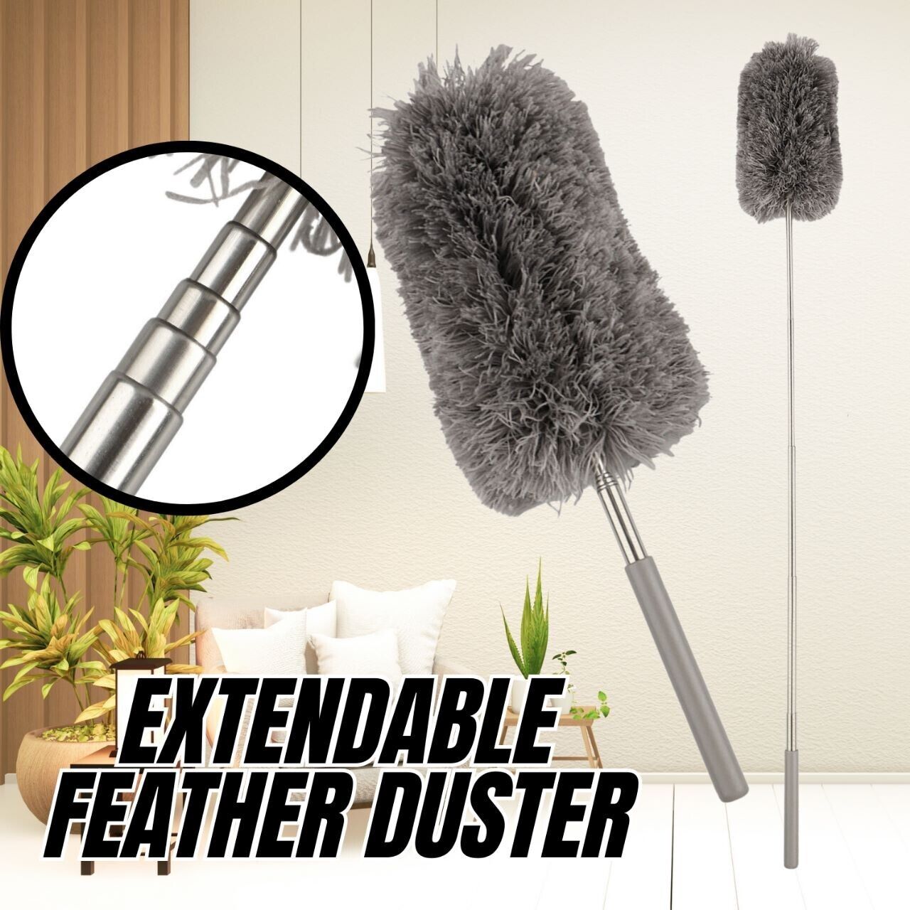 FlexiFeather™ | Adjustable Soft Microfiber Feather Duster