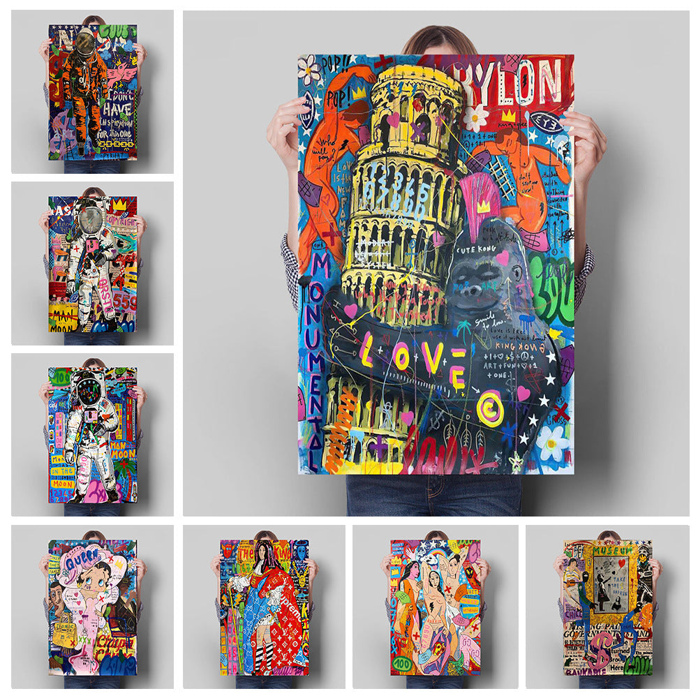 GraffitiCanvas™ | Street Art Banks Canvas Painting