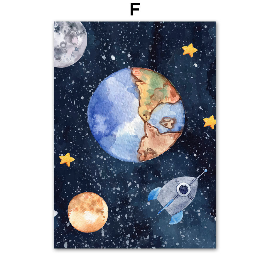 GalacticExplorer™ | Canvas Astronaut Wall Art Painting