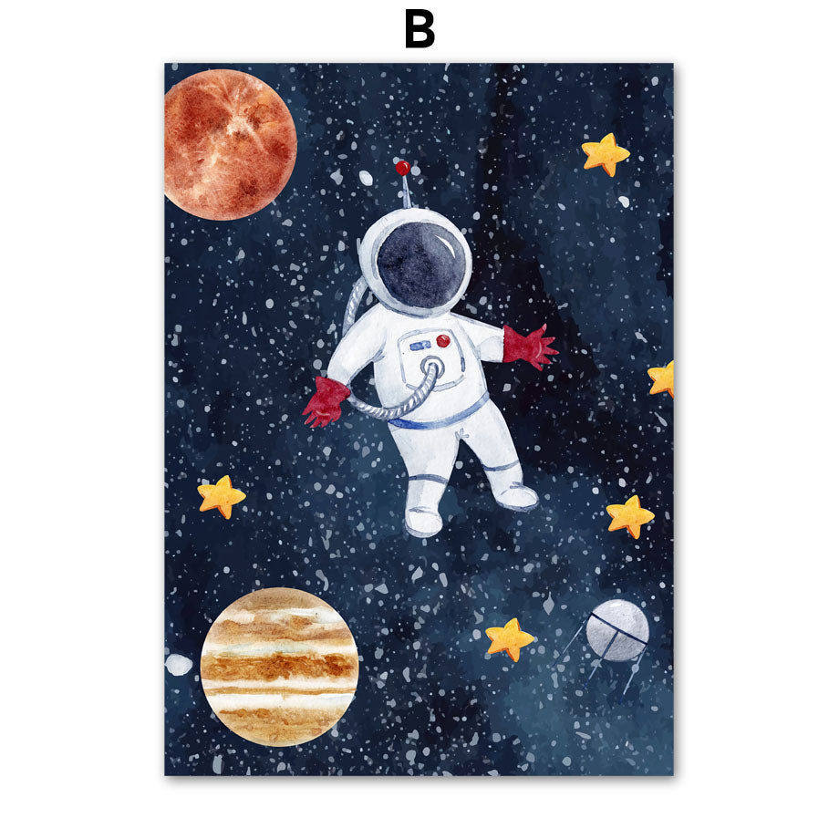 GalacticExplorer™ | Canvas Astronaut Wall Art Painting