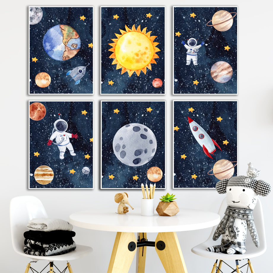 GalacticExplorer™ | Canvas Astronaut Wall Art Painting