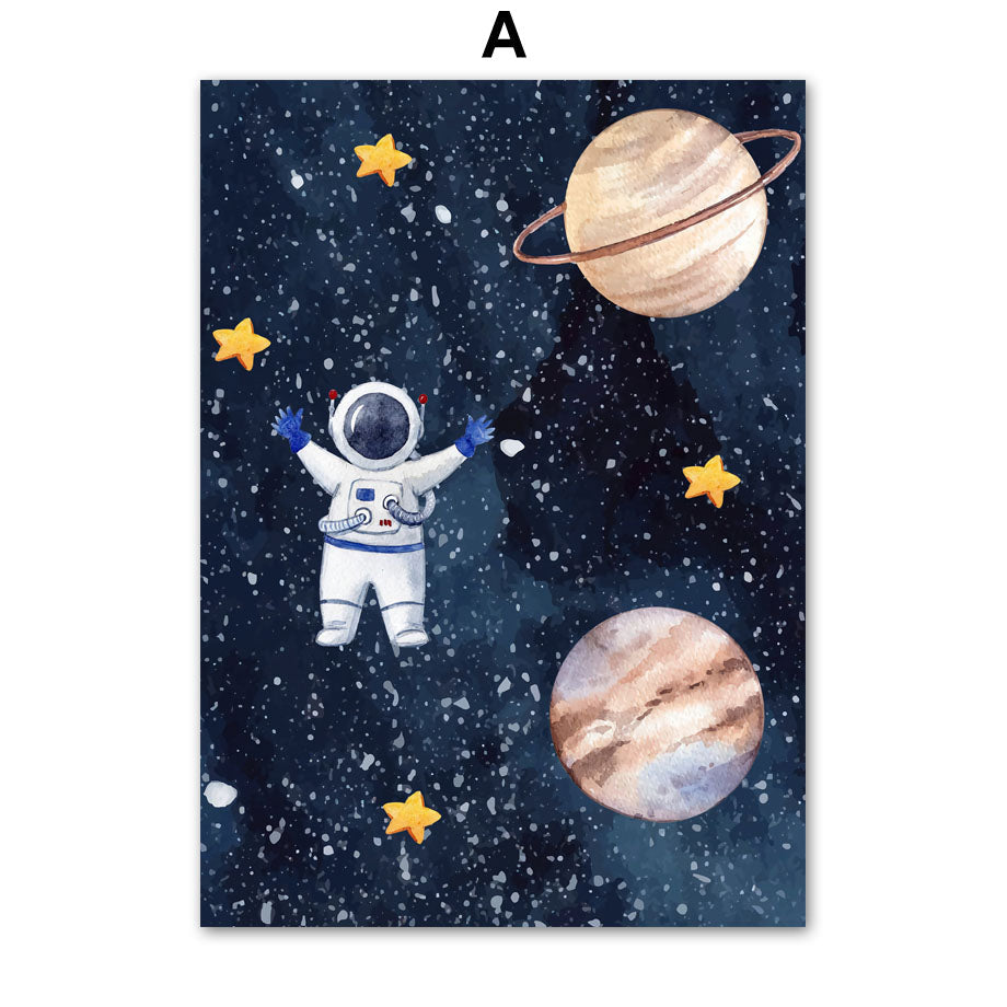 GalacticExplorer™ | Canvas Astronaut Wall Art Painting