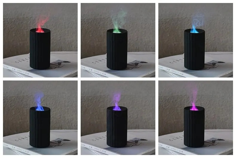 FlameGlow™ | Air Humidifier with Essential Oil Diffuser