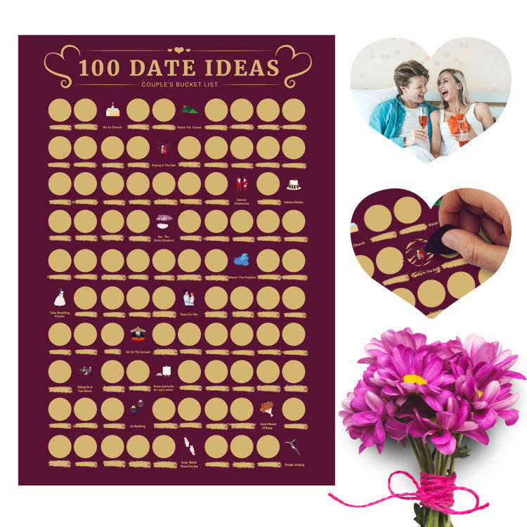Couples Dating Scratch-Off Poster