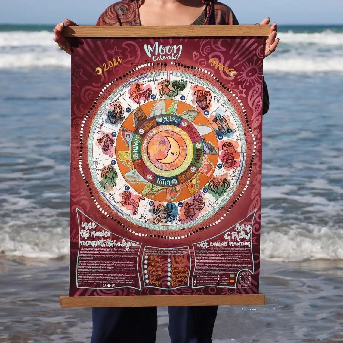 ArtLunar™ | 2024 Moon Calendar: Beautiful Artwork