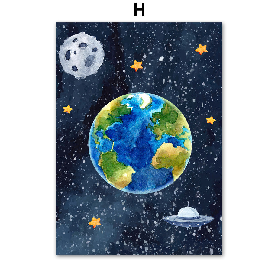 GalacticExplorer™ | Canvas Astronaut Wall Art Painting