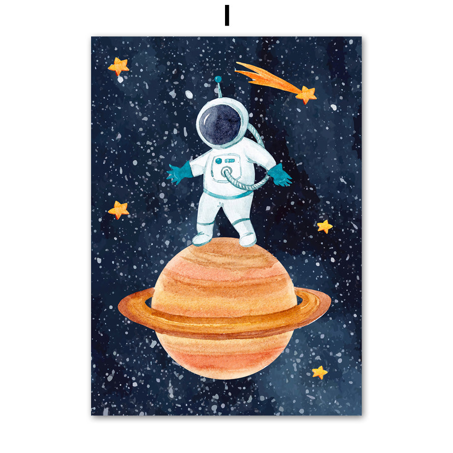 GalacticExplorer™ | Canvas Astronaut Wall Art Painting