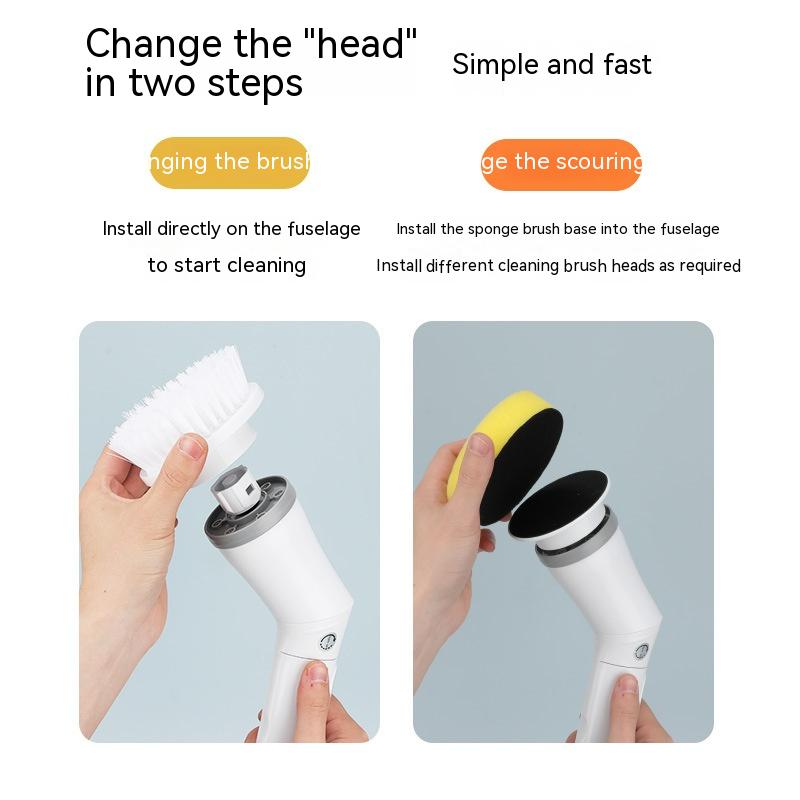 ScrubEase™ | Electric Multifunction Wall Scrubber Brush