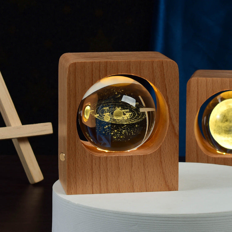 3D Crystal Ball Night Light