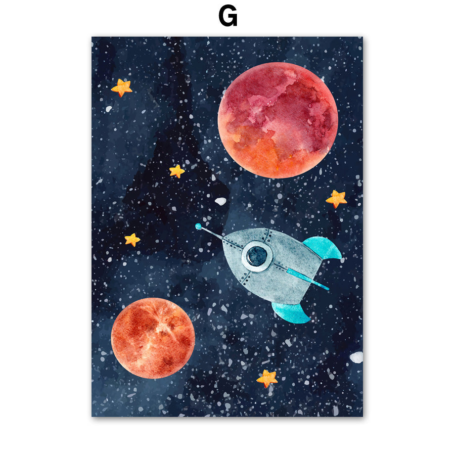 GalacticExplorer™ | Canvas Astronaut Wall Art Painting