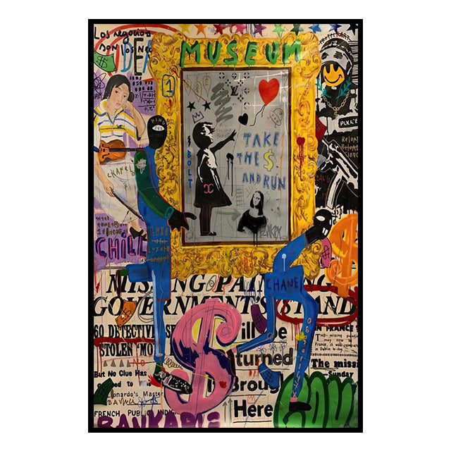 GraffitiCanvas™ | Street Art Banks Canvas Painting