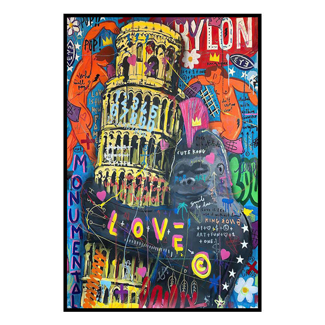 GraffitiCanvas™ | Street Art Banks Canvas Painting