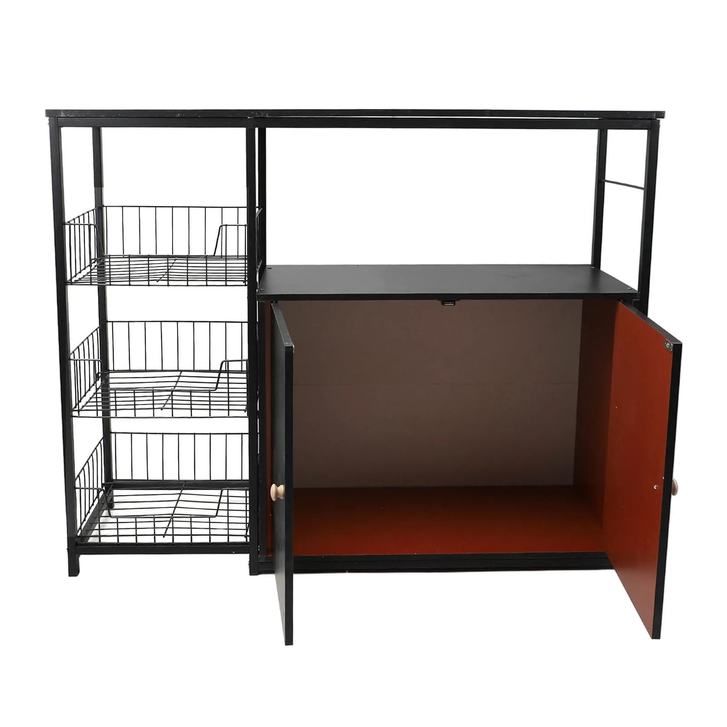 Shelf Organizer Rack Kitchen Storage Cabinet Floor Standing