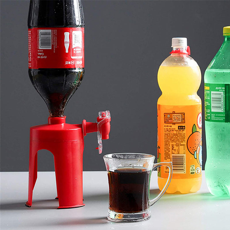 Upside Down Beverage Dispenser for Bottles