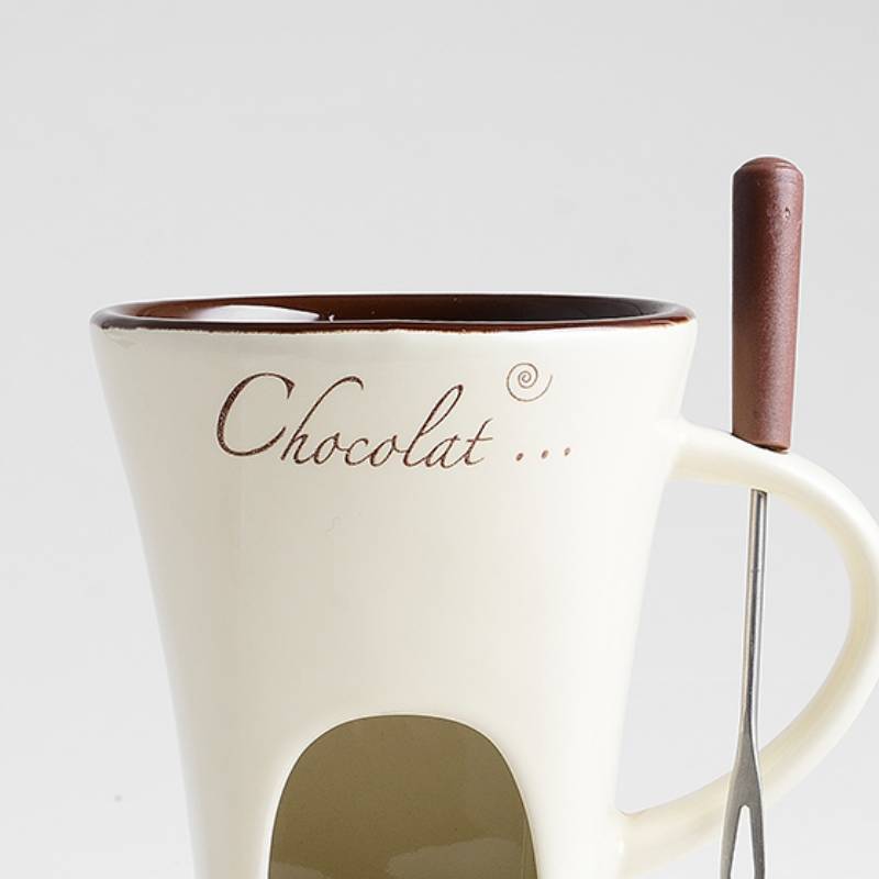 Mini Fondue Mug Set – Chocolate, Cheese & Butter Warmer