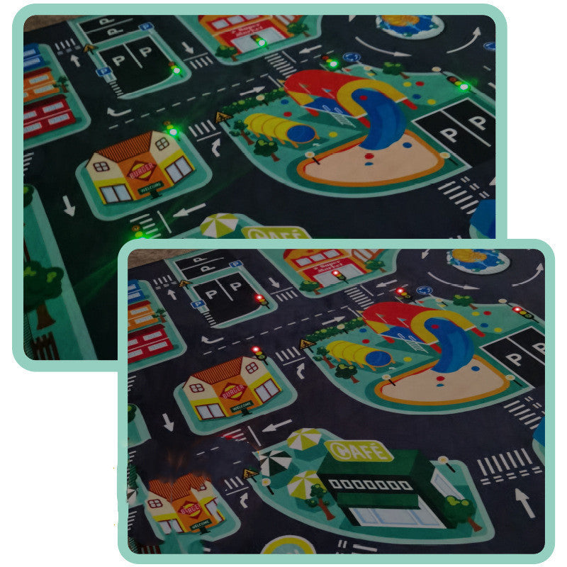 PlayGlow™  |  LED Lighted Road Rugs for Kids' Play