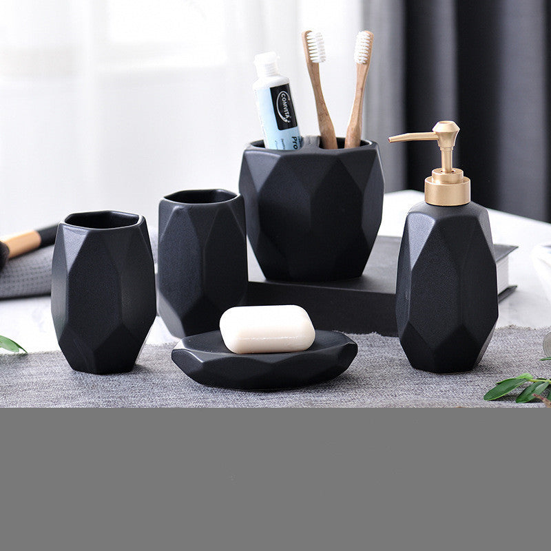 5-Piece Ceramic Bathroom Set