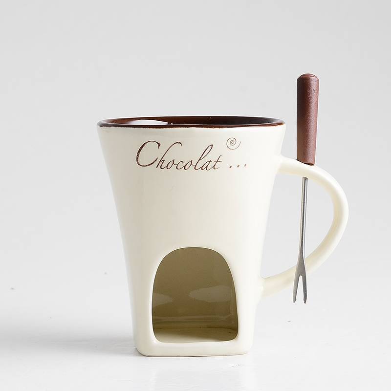 Mini Fondue Mug Set – Chocolate, Cheese & Butter Warmer