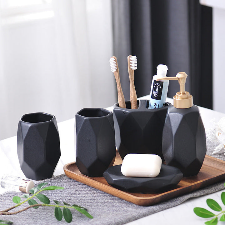 5-Piece Ceramic Bathroom Set