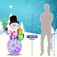 5FT Blow Up Christmas Outdoor Decoration Inflatable Snowman