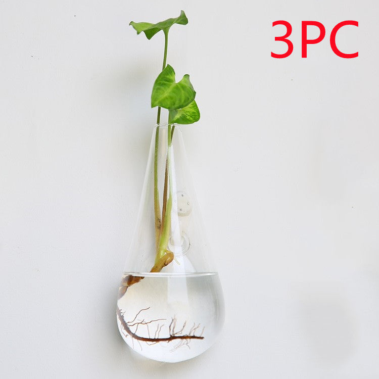 Fashion Wall Hanging Glass Flower Vase