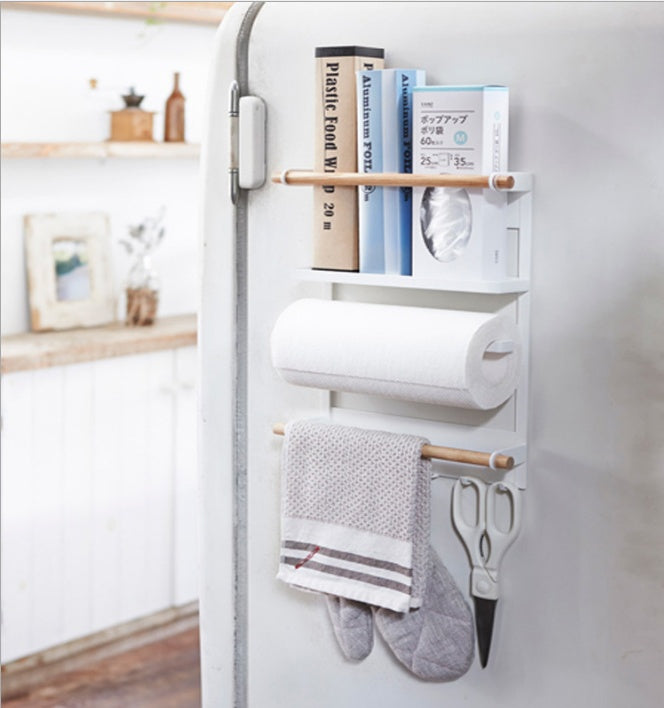 Refrigerator Rack Side Hanging Magnet Shelf Rack