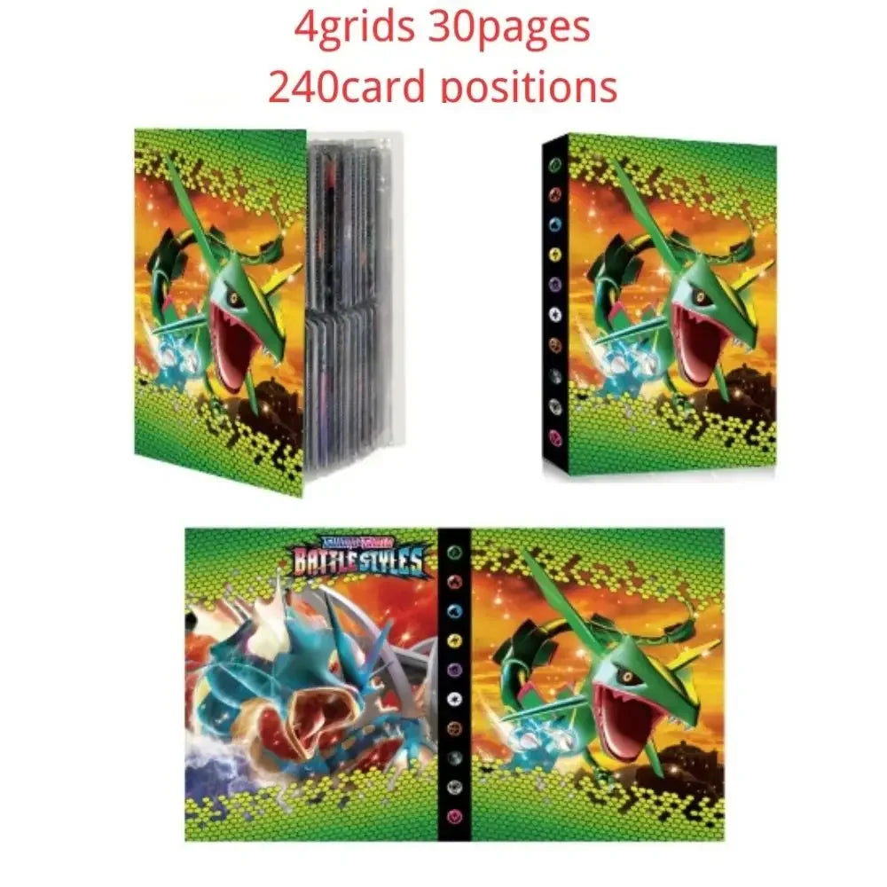 240PCS Pok é mon Cards Album Book Cartoon Anime Charizard Pikachu Game Card VMAX GX EX Holder Collection Binder Folder Toy Gift