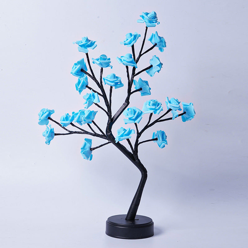 Rose Flower Tree Table Lamp