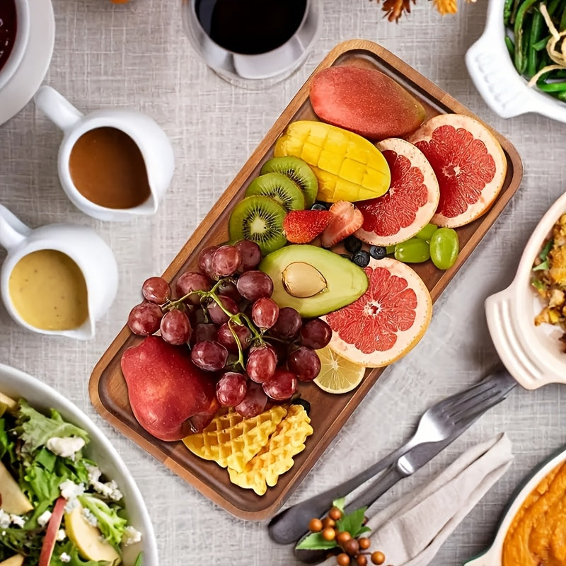 Versatile Solid Wood Serving Tray