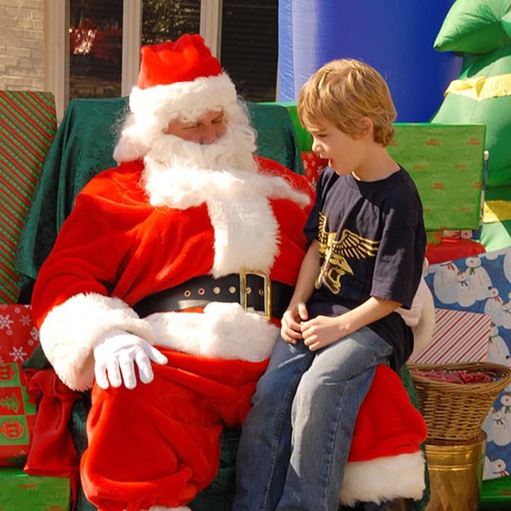 ROSAUI Santa Hats and Beard for Adults Christmas Costume Decorations Xmas Hats Santa Beard Mask Face Cover for Men Women