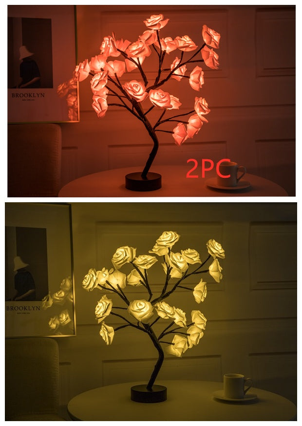 Rose Flower LED Table Lamp