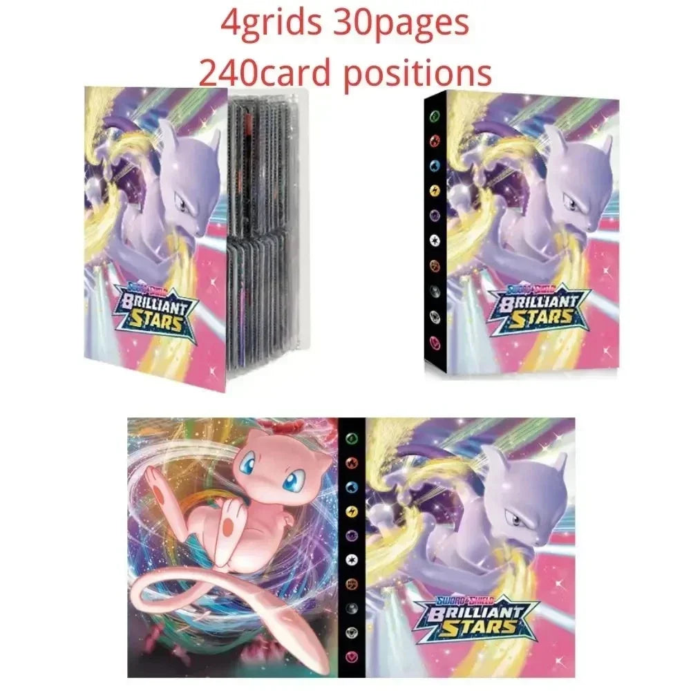 240PCS Pok é mon Cards Album Book Cartoon Anime Charizard Pikachu Game Card VMAX GX EX Holder Collection Binder Folder Toy Gift