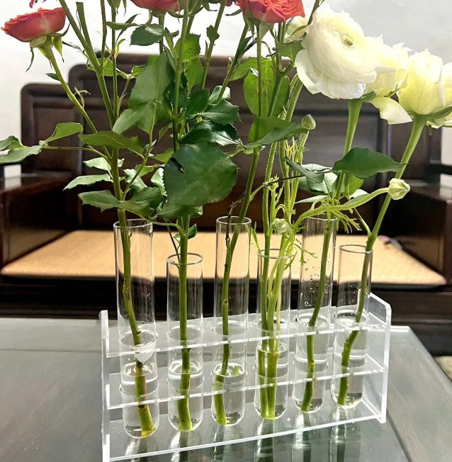 Clear Glass Test Tube Vase