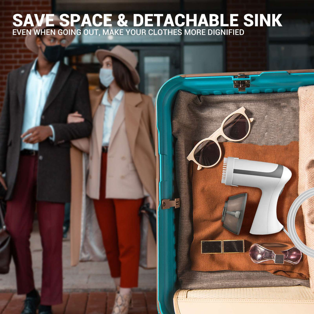 Compact Travel & Home Clothes Steamer – Fast Wrinkle Removal