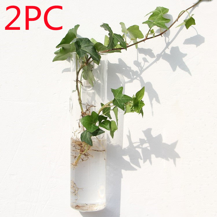 Fashion Wall Hanging Glass Flower Vase