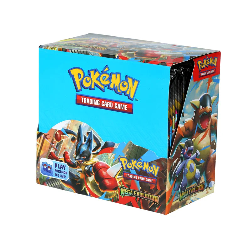 360Pcs Pokemon Card MEGA EVOLUTION Lucario Prismatic Evolutions Game Cartoon English Booster Battle Transaction Card Gift