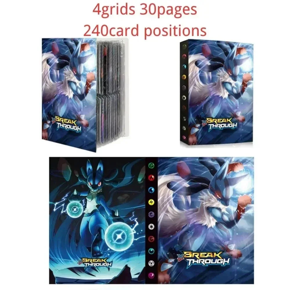240PCS Pok é mon Cards Album Book Cartoon Anime Charizard Pikachu Game Card VMAX GX EX Holder Collection Binder Folder Toy Gift