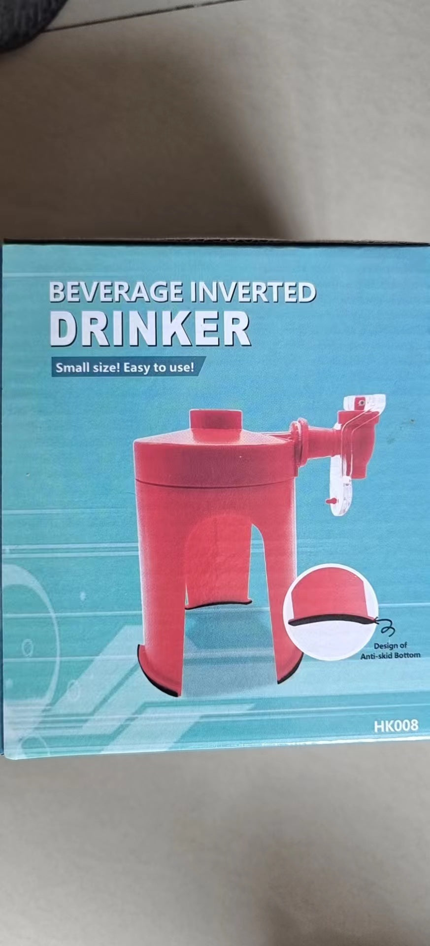 Upside Down Beverage Dispenser for Bottles