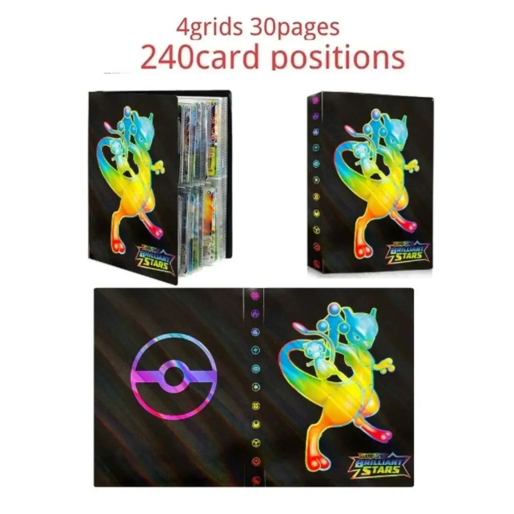 240PCS Pok é mon Cards Album Book Cartoon Anime Charizard Pikachu Game Card VMAX GX EX Holder Collection Binder Folder Toy Gift