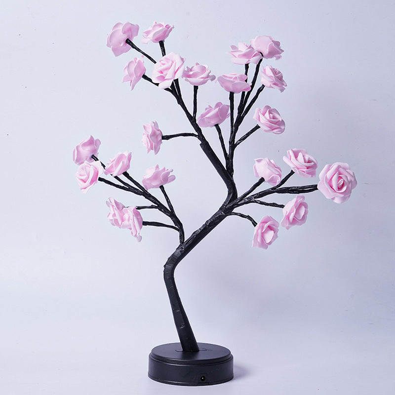 Rose Flower Tree Table Lamp