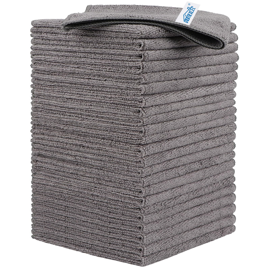 HOMEXCEL Microfiber Cleaning Cloth,12 Pack Cleaning Rags, Cleaning Towels with 4 Color Assorted, 11.5"X11.5"(Green/Blue/Yellow/Pink)